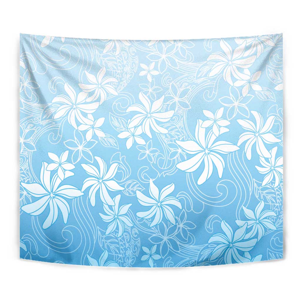 Tiare Tahiti Tapestry Blue Polynesia Motifs LT05 - Polynesian Pride