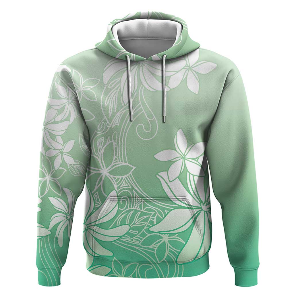 Tiare Tahiti Hoodie Matcha Polynesia Motifs LT05 Pullover Hoodie Green - Polynesian Pride