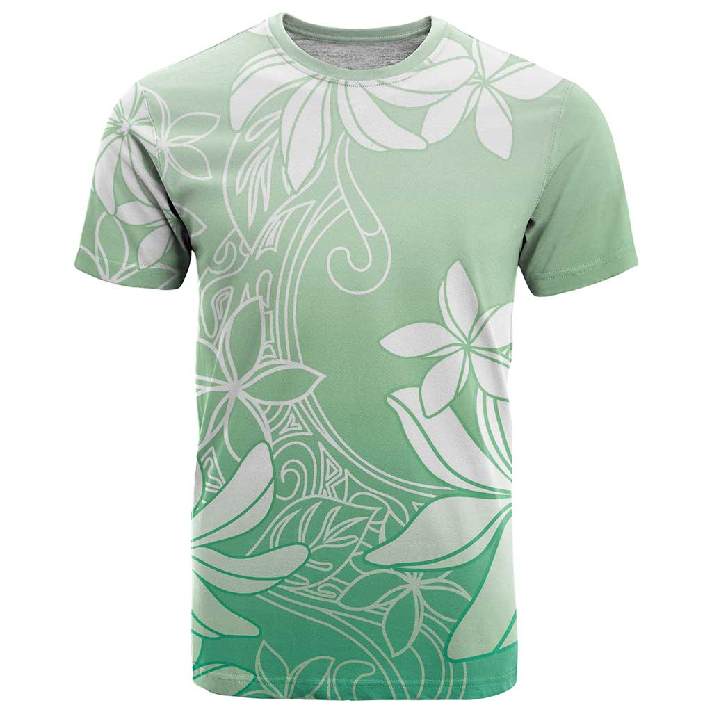 Tiare Tahiti T Shirt Matcha Polynesia Motifs LT05 Green - Polynesian Pride