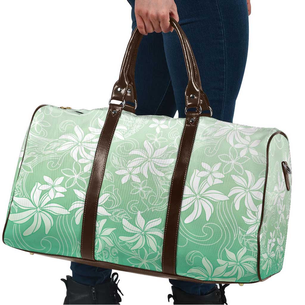 Tiare Tahiti Travel Bag Matcha Polynesia Motifs LT05 - Polynesian Pride