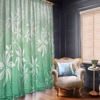 Tiare Tahiti Window Curtain Matcha Polynesia Motifs LT05 - Polynesian Pride