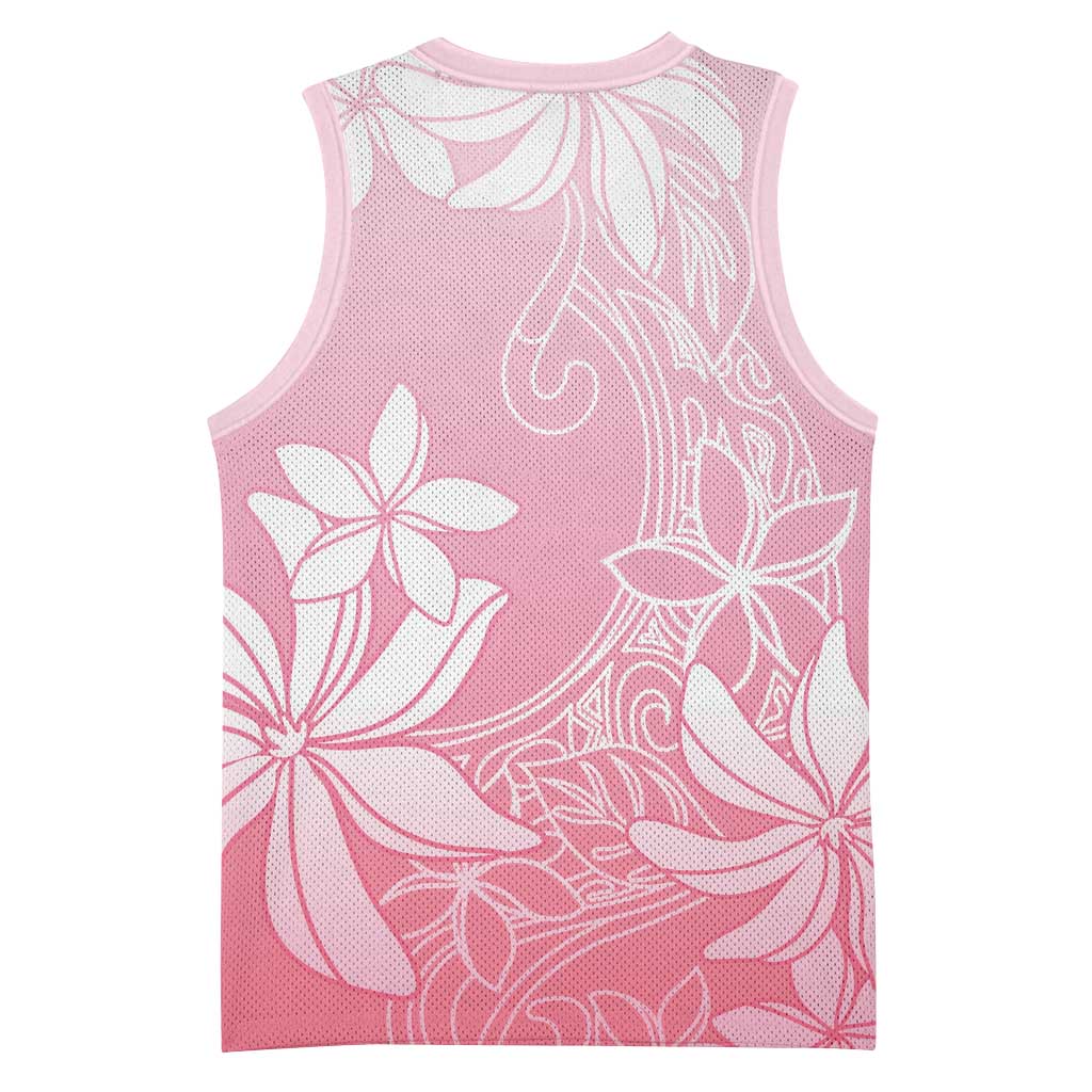 Tiare Tahiti Basketball Jersey Pink Polynesia Motifs LT05 - Polynesian Pride
