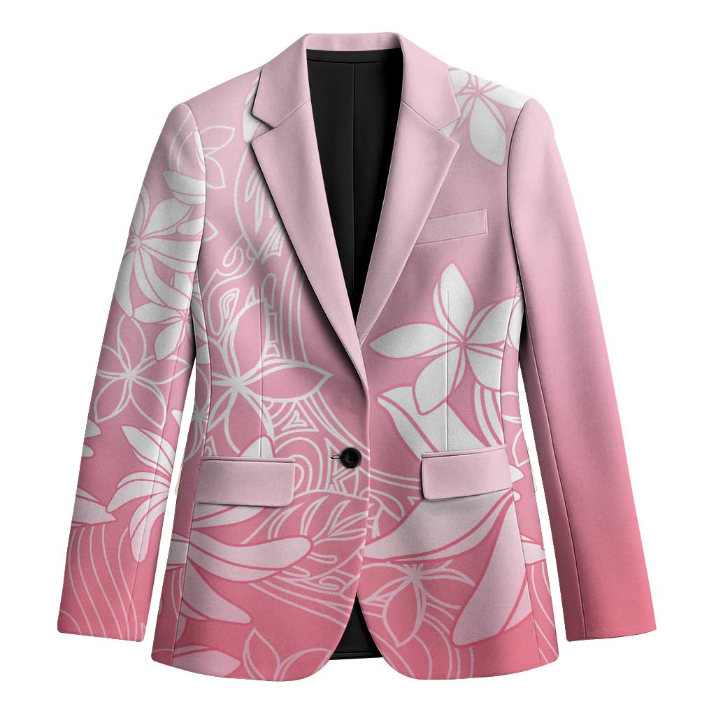 Tiare Tahiti Blazer Pink Polynesia Motifs LT05 Unisex Pink - Polynesian Pride