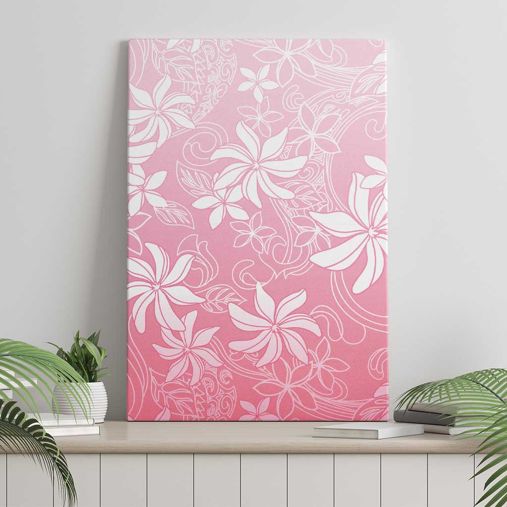 Tiare Tahiti Canvas Wall Art Pink Polynesia Motifs LT05 - Polynesian Pride