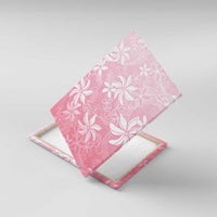 Tiare Tahiti Canvas Wall Art Pink Polynesia Motifs LT05 With Frame Pink - Polynesian Pride