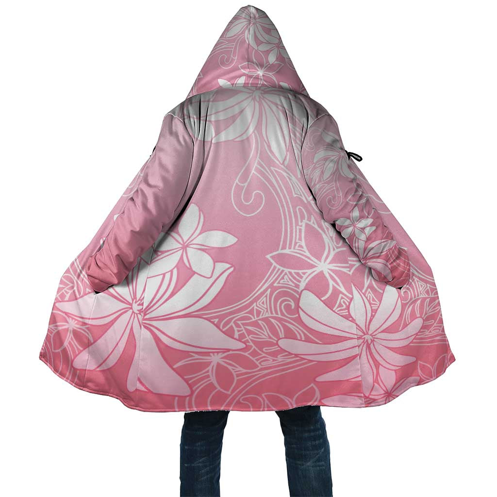 Tiare Tahiti Cloak Pink Polynesia Motifs LT05 Unisex Pink - Polynesian Pride