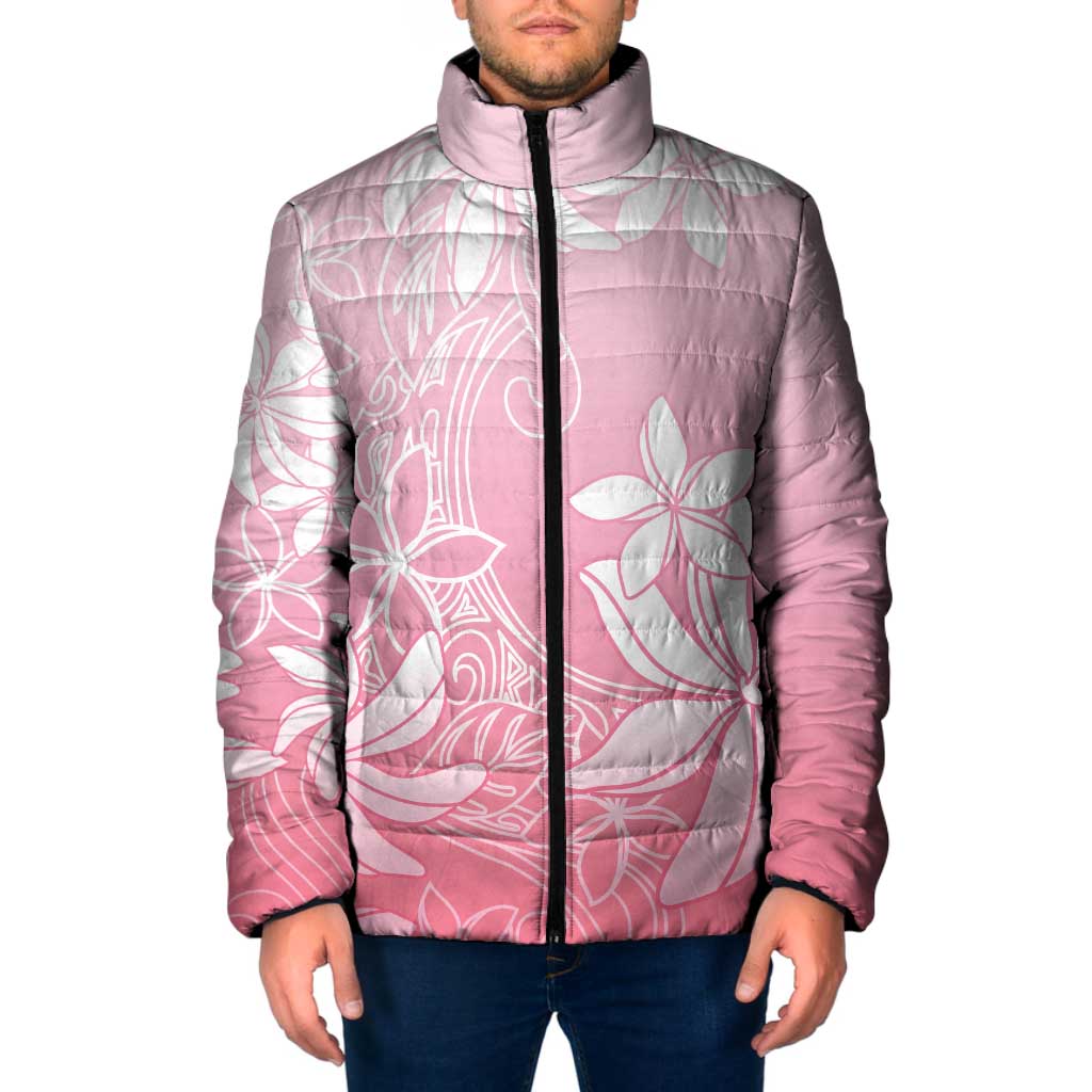 Tiare Tahiti Padded Jacket Pink Polynesia Motifs LT05 Men Pink - Polynesian Pride