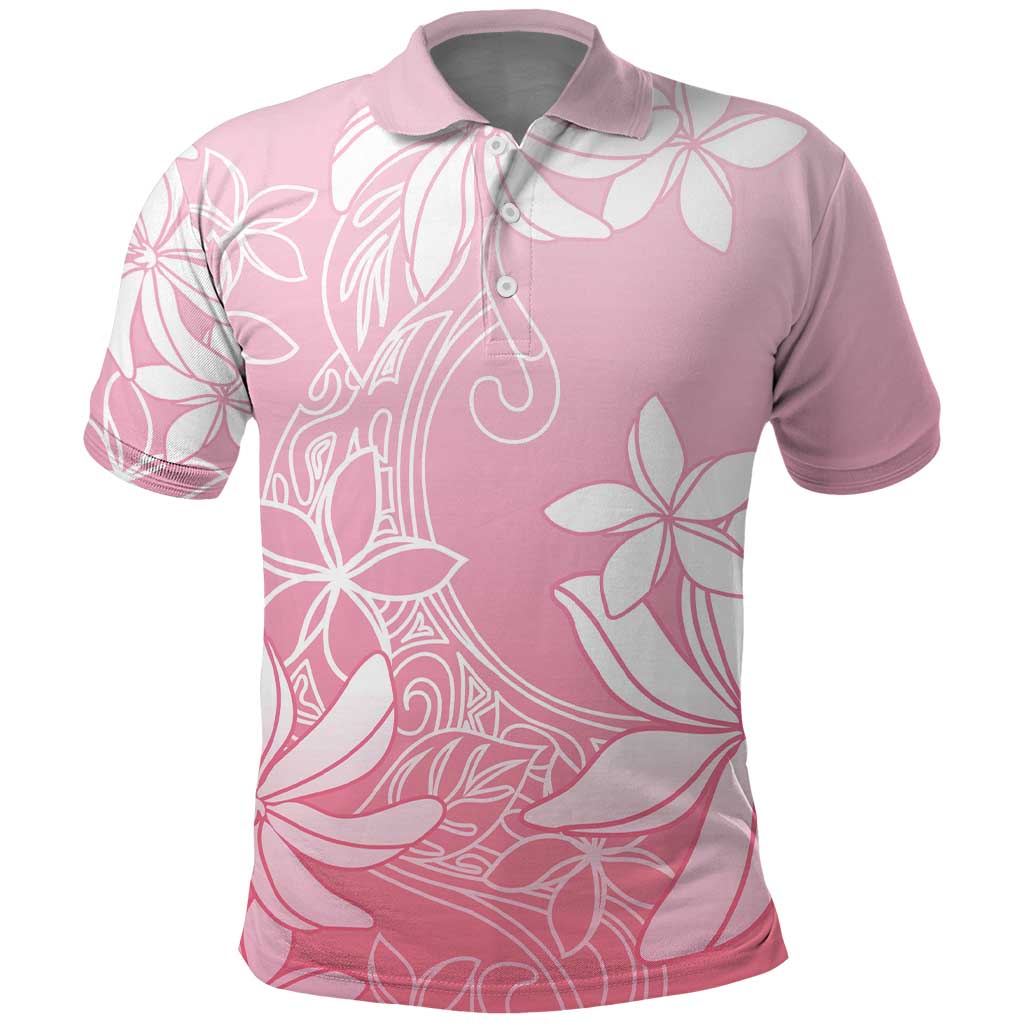 Tiare Tahiti Polo Shirt Pink Polynesia Motifs LT05 Pink - Polynesian Pride