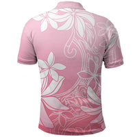 Tiare Tahiti Polo Shirt Pink Polynesia Motifs LT05 - Polynesian Pride