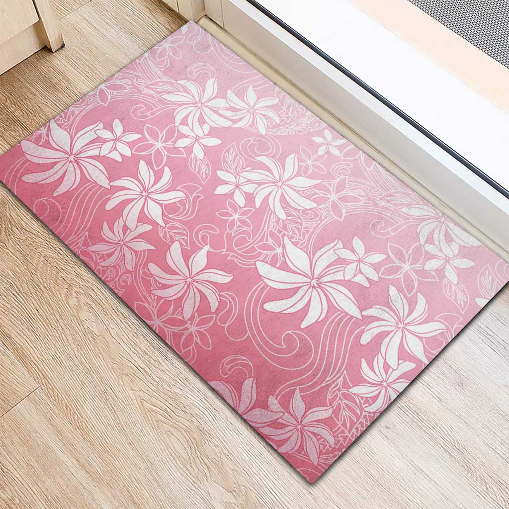 Tiare Tahiti Rubber Doormat Pink Polynesia Motifs LT05 - Polynesian Pride