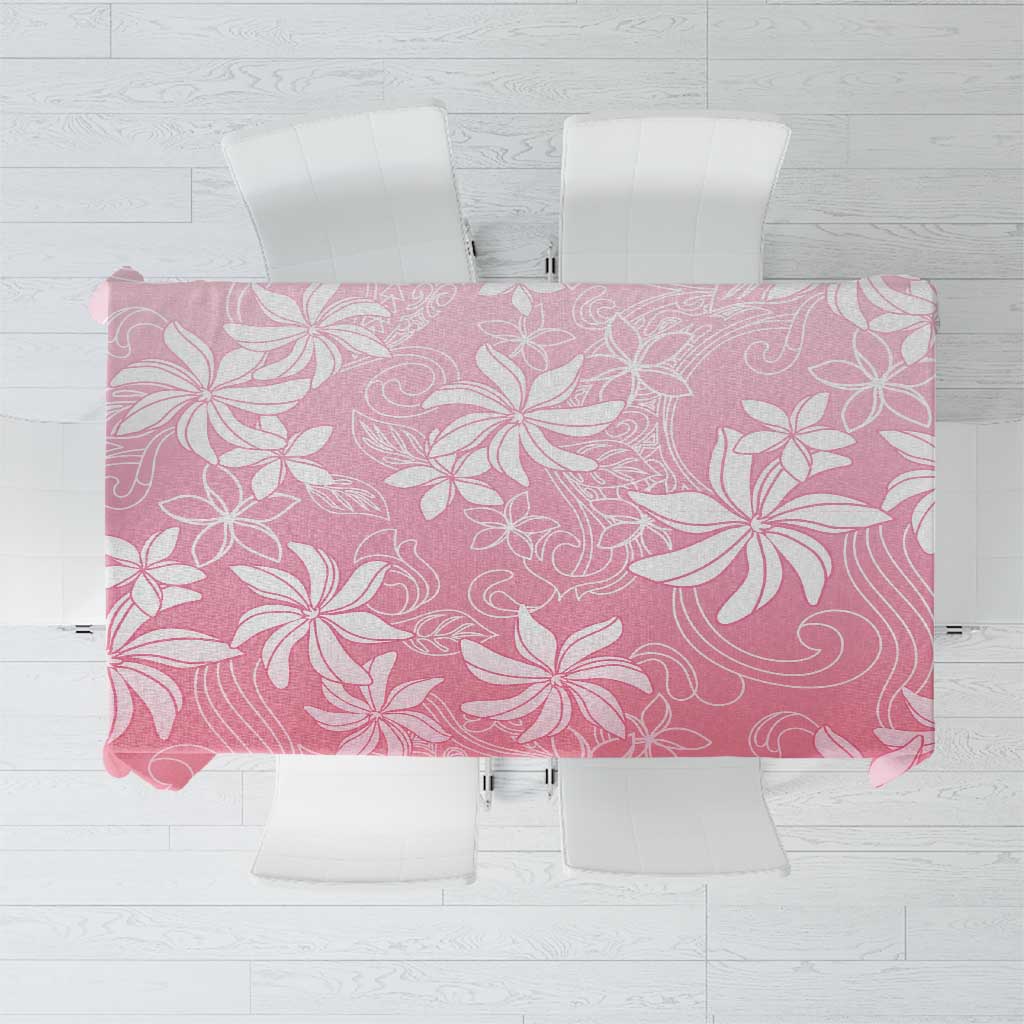 Tiare Tahiti Tablecloth Pink Polynesia Motifs LT05 Pink - Polynesian Pride