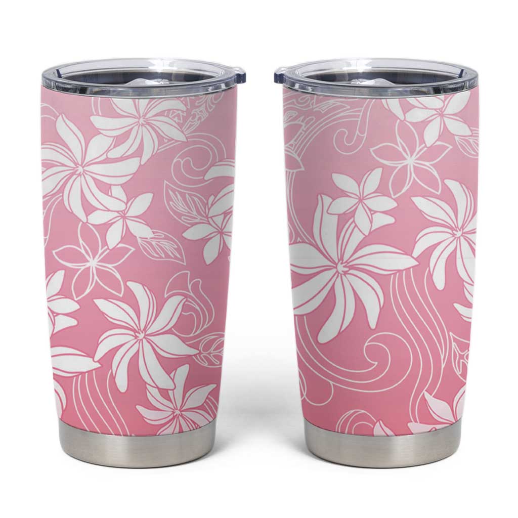 Tiare Tahiti Tumbler Cup Pink Polynesia Motifs LT05 Pink - Polynesian Pride