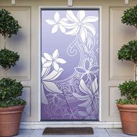 Tiare Tahiti Door Cover Purple Polynesia Motifs LT05 Purple - Polynesian Pride