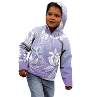 Tiare Tahiti Kid Hoodie Purple Polynesia Motifs LT05 - Polynesian Pride