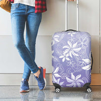 Tiare Tahiti Luggage Cover Purple Polynesia Motifs LT05 - Polynesian Pride