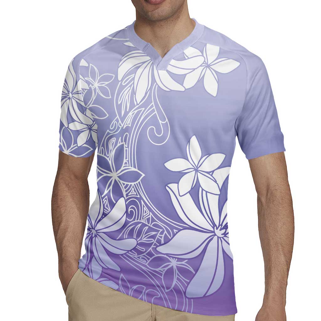 Tiare Tahiti Rugby Jersey Purple Polynesia Motifs LT05 - Polynesian Pride