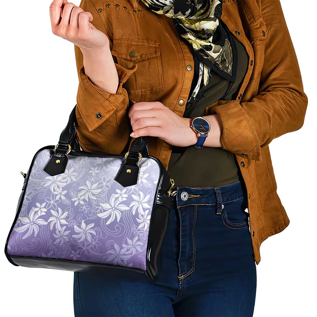 Tiare Tahiti Shoulder Handbag Purple Polynesia Motifs LT05 - Polynesian Pride