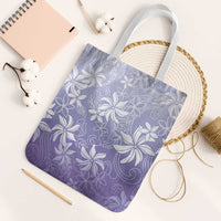 Tiare Tahiti Tote Bag Purple Polynesia Motifs LT05 White Strap One Size Purple - Polynesian Pride