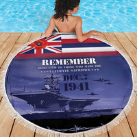 Hawaii Pearl Harbor Remembrance Day Beach Blanket Flag Style LT05 - Polynesian Pride