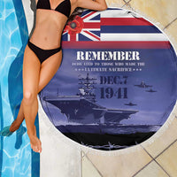 Hawaii Pearl Harbor Remembrance Day Beach Blanket Flag Style LT05 - Polynesian Pride