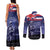 Hawaii Pearl Harbor Remembrance Day Couples Matching Tank Maxi Dress and Long Sleeve Button Shirt Flag Style