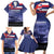 Hawaii Pearl Harbor Remembrance Day Family Matching Short Sleeve Bodycon Dress and Hawaiian Shirt Flag Style