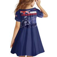 Hawaii Pearl Harbor Remembrance Day Kid Short Sleeve Dress Flag Style LT05 - Polynesian Pride