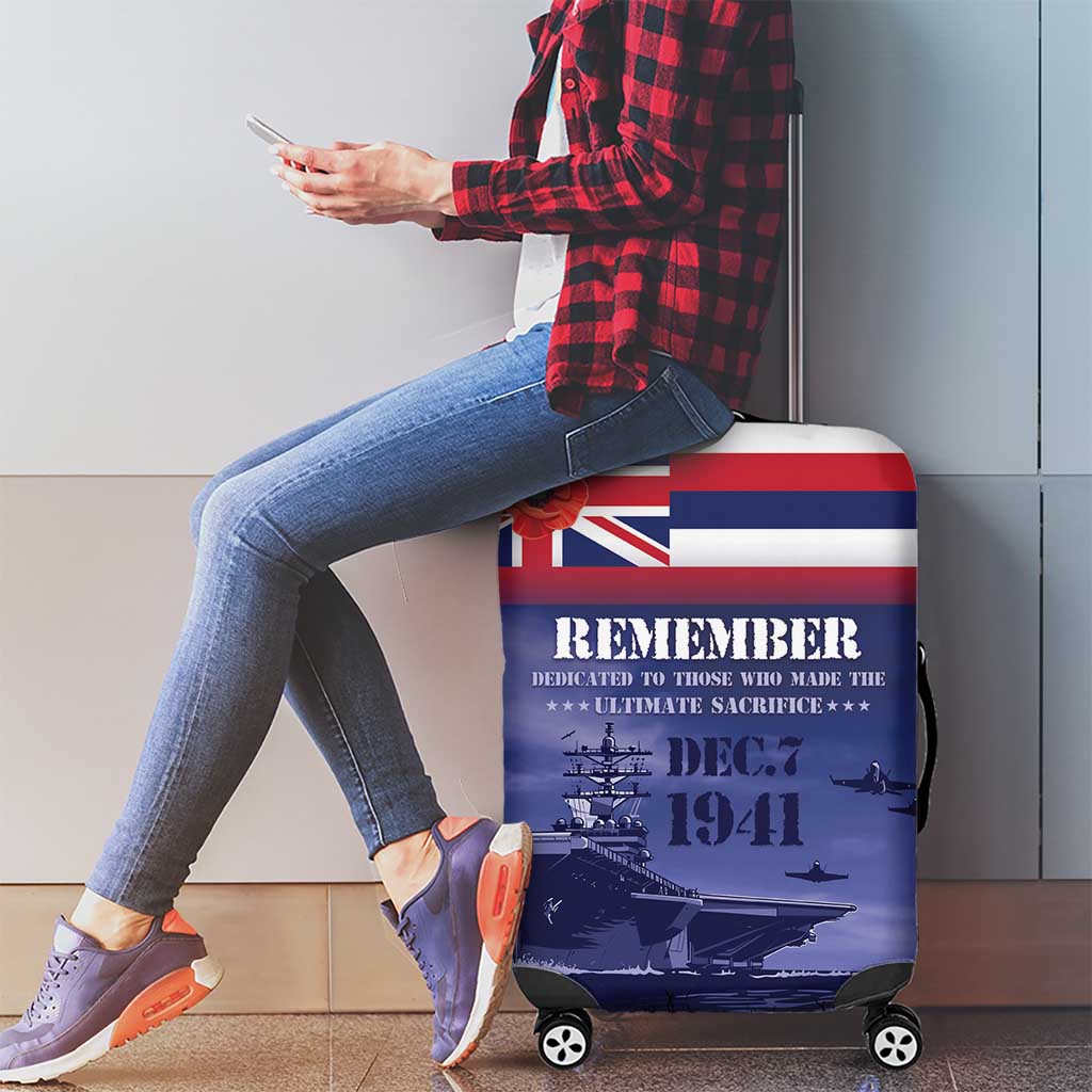 Hawaii Pearl Harbor Remembrance Day Luggage Cover Flag Style LT05 - Polynesian Pride