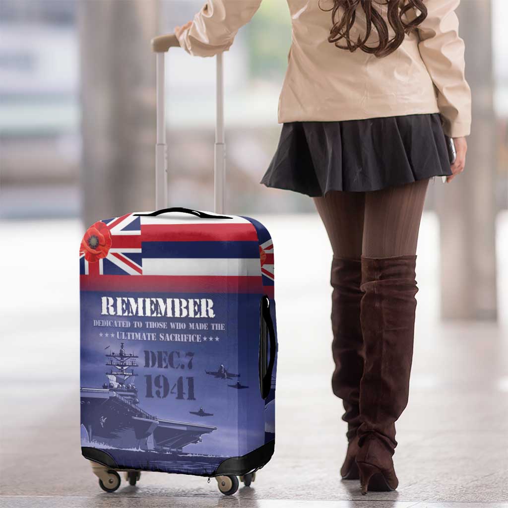 Hawaii Pearl Harbor Remembrance Day Luggage Cover Flag Style LT05 - Polynesian Pride