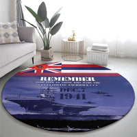 Hawaii Pearl Harbor Remembrance Day Round Carpet Flag Style LT05 - Polynesian Pride