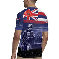 Hawaii Pearl Harbor Remembrance Day Rugby Jersey Flag Style LT05 - Polynesian Pride