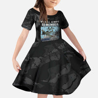 Personalized Pearl Harbor Remembrance Day Kid Short Sleeve Dress We Will Always Remember LT05 KID Black - Polynesian Pride