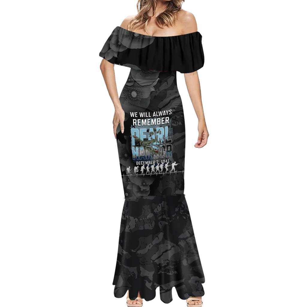 Personalized Pearl Harbor Remembrance Day Mermaid Dress We Will Always Remember LT05 - Polynesian Pride