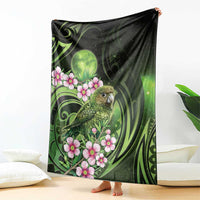 New Zealand Aotearoa Kakapo Blanket Maori Pattern With Manuka Galaxy Style LT05 - Polynesian Pride