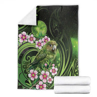 New Zealand Aotearoa Kakapo Blanket Maori Pattern With Manuka Galaxy Style LT05 - Polynesian Pride