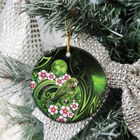 New Zealand Aotearoa Kakapo Ceramic Ornament Maori Pattern With Manuka Galaxy Style LT05 - Polynesian Pride