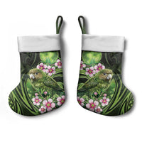 New Zealand Aotearoa Kakapo Christmas Stocking Maori Pattern With Manuka Galaxy Style LT05 - Polynesian Pride