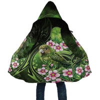 New Zealand Aotearoa Kakapo Cloak Maori Pattern With Manuka Galaxy Style LT05 Unisex Green - Polynesian Pride