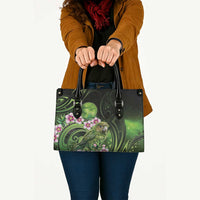 New Zealand Aotearoa Kakapo Leather Bag Maori Pattern With Manuka Galaxy Style LT05 - Polynesian Pride