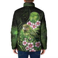 New Zealand Aotearoa Kakapo Padded Jacket Maori Pattern With Manuka Galaxy Style LT05 - Polynesian Pride