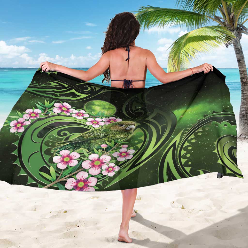 New Zealand Aotearoa Kakapo Sarong Maori Pattern With Manuka Galaxy Style LT05 - Polynesian Pride