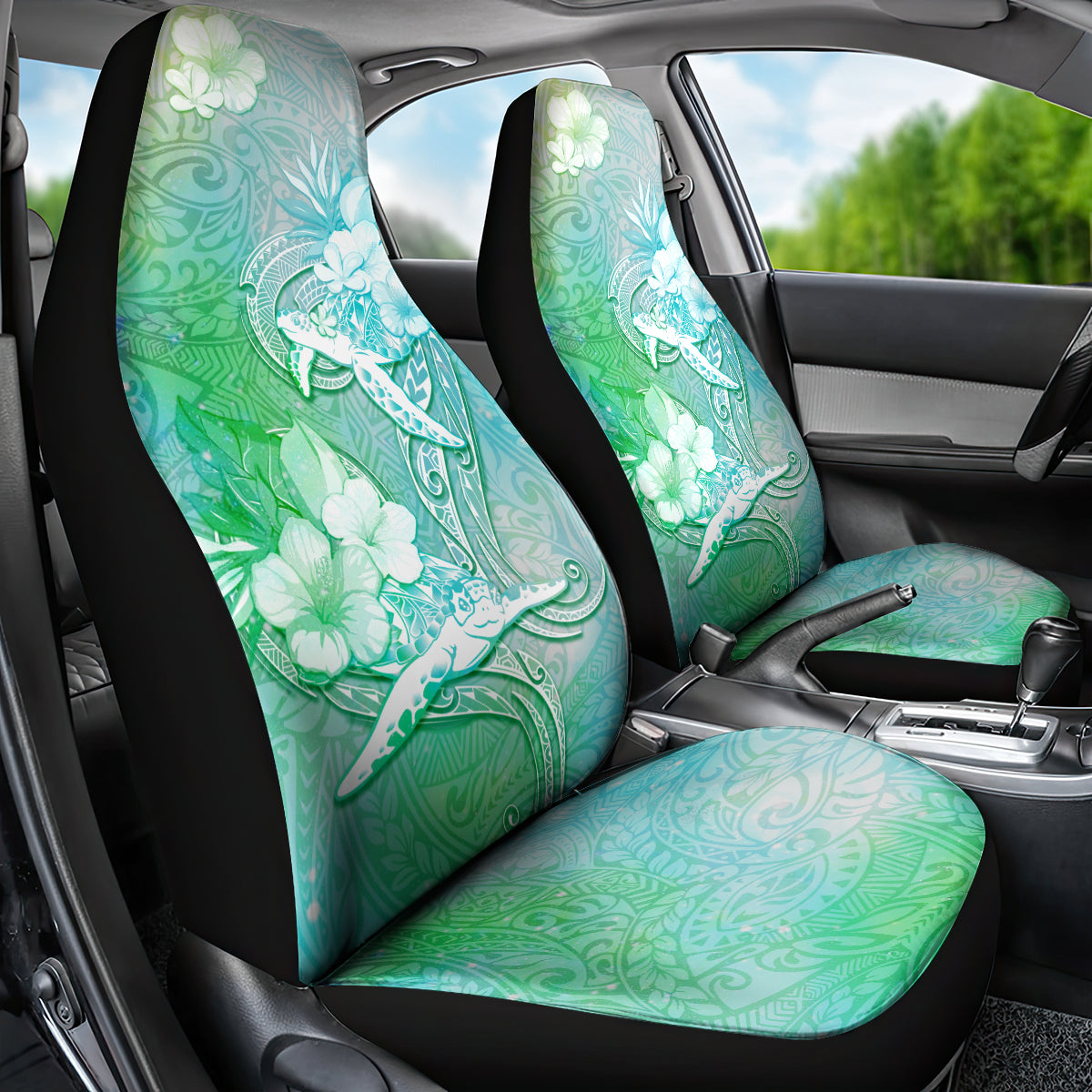 Couple Sea Turtle One Love One Heart Car Seat Cover LT05 - Polynesian Pride