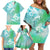 Couple Sea Turtle One Love One Heart Family Matching Off Shoulder Short Dress and Hawaiian Shirt LT05 - Polynesian Pride