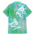 Couple Sea Turtle One Love One Heart Family Matching Off Shoulder Short Dress and Hawaiian Shirt LT05 - Polynesian Pride