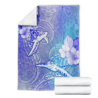 Couple Blue Sea Turtle Heart Love Blanket LT05 - Polynesian Pride