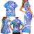 Couple Blue Sea Turtle Heart Love Family Matching Short Sleeve Bodycon Dress and Hawaiian Shirt LT05 - Polynesian Pride