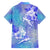 Couple Blue Sea Turtle Heart Love Family Matching Short Sleeve Bodycon Dress and Hawaiian Shirt LT05 - Polynesian Pride