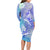 Couple Blue Sea Turtle Heart Love Long Sleeve Bodycon Dress LT05 - Polynesian Pride