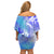 Couple Blue Sea Turtle Heart Love Off Shoulder Short Dress LT05 - Polynesian Pride