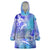 Couple Blue Sea Turtle Heart Love Wearable Blanket Hoodie LT05 One Size Blue - Polynesian Pride